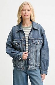 Kurtka jeansowe Levi's  niebieska damska A1743.0046