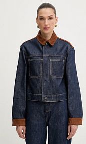 Kurtka jeansowe Liu Jo  granatowa damska UF5084.DS073