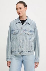 Kurtka jeansowe Levi's  niebieska damska A1743.0145
