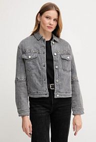 Kurtka jeansowe Gaudi  szara damska 521BD36003