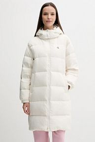 Kurtka puchowa Calvin Klein Jeans  beżowa damska LV047D502G