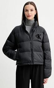 Kurtka puchowa Calvin Klein Jeans  czarna damska LV047D503G