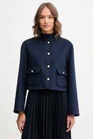 Kurtka Tommy Hilfiger  granatowa damska WW0WW47446