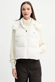 Kamizelka Calvin Klein Jeans  beżowa damska LV047D500G