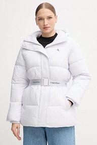 Kurtka puchowa Calvin Klein Jeans  fioletowa damska LV047D507G