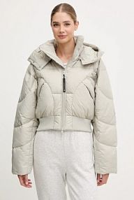 Kurtka puchowa adidas by stella mccartney  beżowa damska KA0645