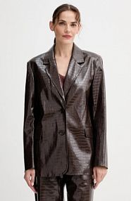 Żakiet Isabelle Blanche  brązowy IS25FW.J029.T