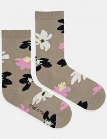 Skarpetki Stine Goya  beżowe damskie SG.PF25.A011.