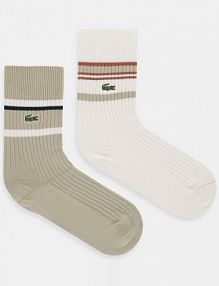 Skarpetki Lacoste  beżowe damskie RA5988