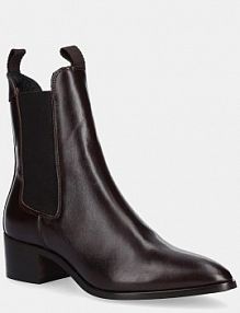 Botki na obcasie Gant  brązowe 31551094