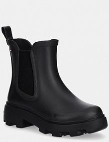 Kalosze Tommy Hilfiger  czarne damskie FW0FW08637