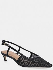 Sandały na obcasie Tommy Hilfiger  czarne FW0FW08746