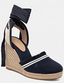 Espadryle na koturnie Tommy Hilfiger  granatowe FW0FW08878