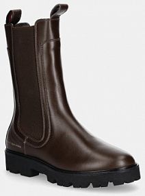 Sztyblety Tommy Hilfiger  brązowe damskie FW0FW08770