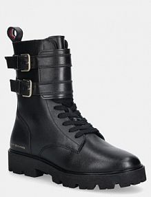 Botki Tommy Hilfiger  czarne damskie FW0FW08986