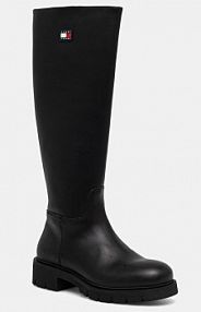 Kozaki Tommy Jeans  czarne damskie EN0EN02828