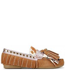 Mokasyny Kurt Geiger London  brązowe damskie 3494336219.TA