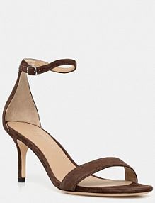 Sandały na obcasie Lauren Ralph Lauren  brązowe 802959175011.