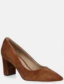 Czółenka Lauren Ralph Lauren  brązowe 802967743002.