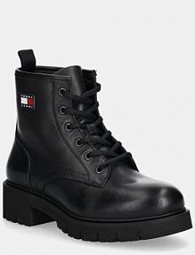 Botki Tommy Jeans  czarne damskie EN0EN02824