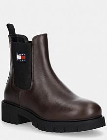 Sztyblety Tommy Jeans  brązowe damskie EN0EN02825