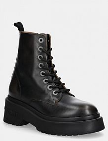 Botki Tommy Jeans  brązowe damskie EN0EN02847