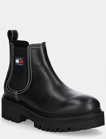 Sztyblety Tommy Jeans  czarne damskie EN0EN02908