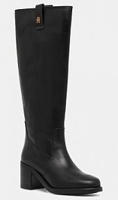 Kozaki Tommy Hilfiger  czarne damskie FW0FW08777