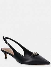 Sandały na obcasie Guess  czarne FLTJES.LEA05.