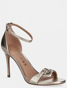 Sandały na obcasie Guess  złote FLTKAB.LEM03.