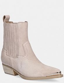 Botki na obcasie Guess  beżowe FLTLN2.SUE10.