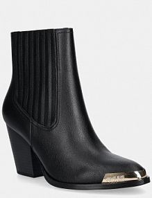 Botki na obcasie Versace Jeans Couture  czarne 79VA3S26.ZPB6