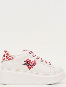 Sneakersy Karl Lagerfeld  białe damskie KL63518V.01D