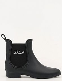 Kalosze Karl Lagerfeld  czarne damskie KL94775.V0S