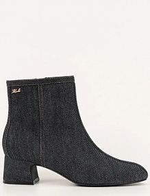 Botki na obcasie Karl Lagerfeld  granatowe KL30351A.DAA