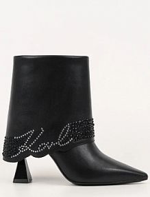 Botki na obcasie Karl Lagerfeld  czarne KL32043.000