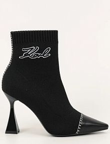 Botki na obcasie Karl Lagerfeld  czarne KL32062.K00