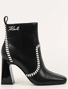 Botki na obcasie Karl Lagerfeld  czarne KL33142.000