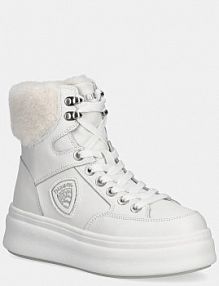 Botki Blauer  białe damskie F5EMERY01.LEA