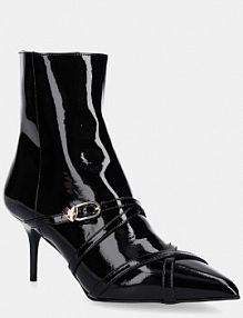 Botki na obcasie Love Moschino  czarne JA21047G1NIH0