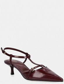 Sandały na obcasie ALDO  bordowy 14055185.GALA
