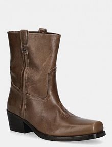Botki Weekend Max Mara  brązowe damskie 2525796034600