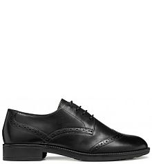 Półbuty sznurowane Geox  czarne damskie D56QAD.00043.