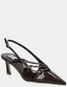 Sandały na obcasie Steve Madden  brązowe 11003386.GCP