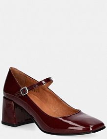 Sandały na obcasie Jonak  bordowy 6001484