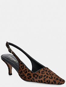 Sandały na obcasie Twinset  brązowe 252TCP220.126