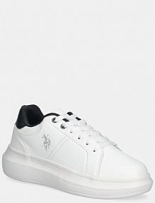 Sneakersy U.S. Polo Assn.  białe damskie CHELIS002W.EY