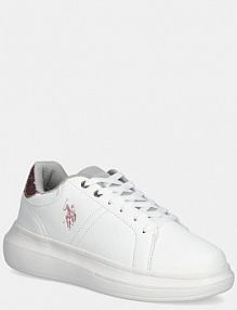 Sneakersy U.S. Polo Assn.  białe damskie CHELIS002W.EY