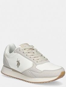 Sneakersy U.S. Polo Assn.  beżowe damskie CHRIS002W.EYH
