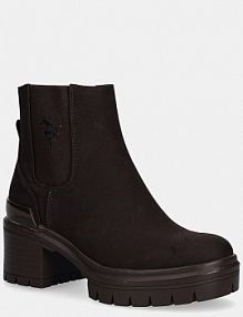 Botki na obcasie U.S. Polo Assn.  brązowe HALEY009W.EH1